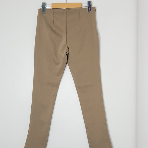 BCBGMaxAzria Caramel Side Zipper Slim Fit Ankle Leggings Business Causal Size XS - Picture 4 of 12